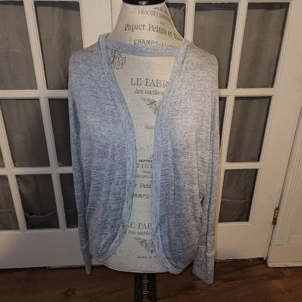 Athleta Womens Gray‎ Pose Wrap Cardigan Sweater XXS